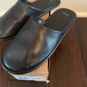 Mango Women's Elegant Black Mules